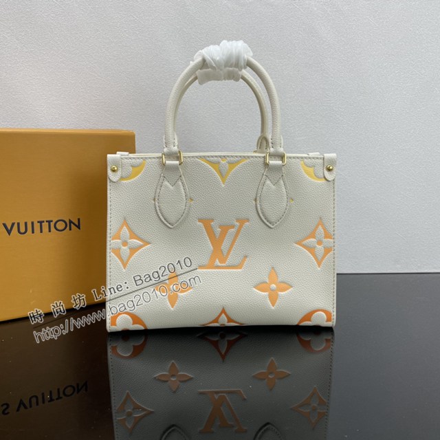 Lv路易威登2023專櫃新款OnTheGo小號手袋 LV清新漸變色彩購物袋托特包 ydh5062